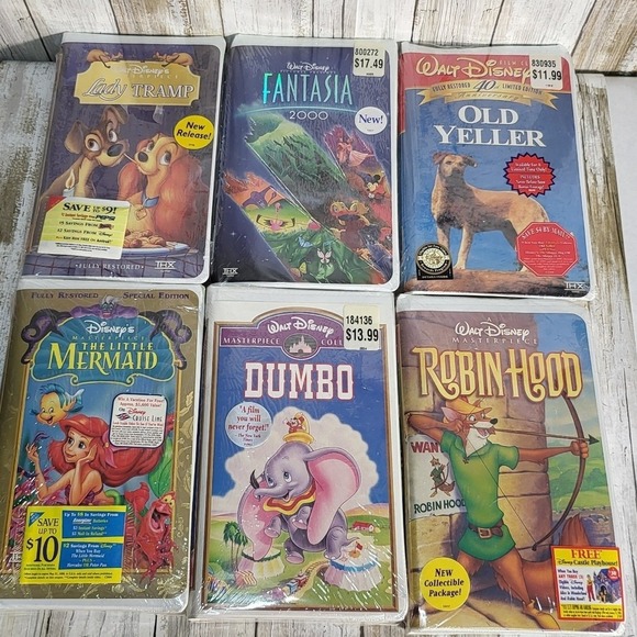 Walt Disney Other - Vintage 1994-1999 Walt Disney Masterpiece Collection VHS Tapes Brand New
